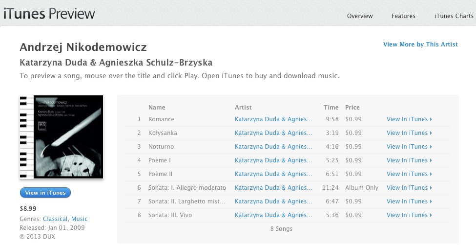 iTunes - Music - Andrzej Nikodemowicz by Katarzyna Duda   Agnieszka Schulz-Brzyska